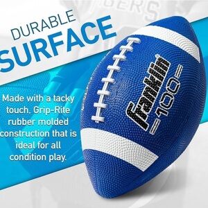 Franklin Sports Grip Rite 100 Rubber Junior Football
